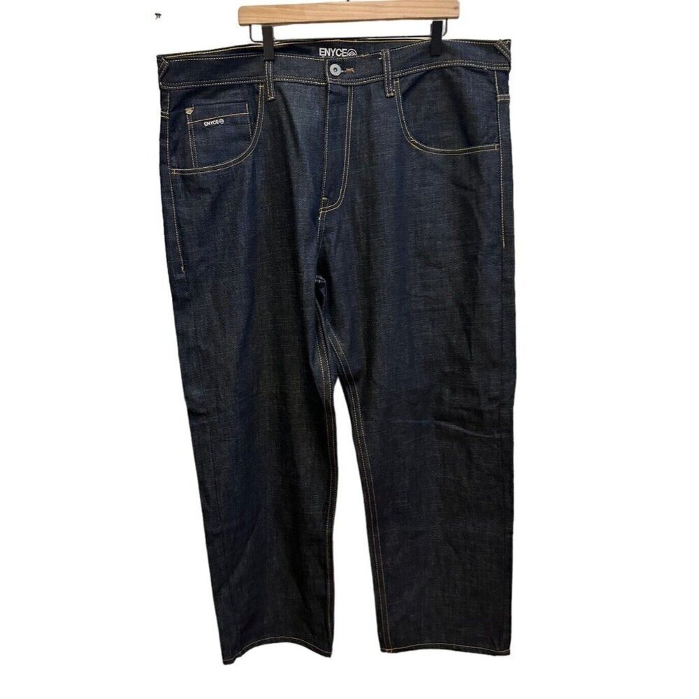 Vintage Enyce Sean Combs Y2K 90s Dark Rinse Jeans Mens Baggy Hip Hop Sz‎ 44 NEW